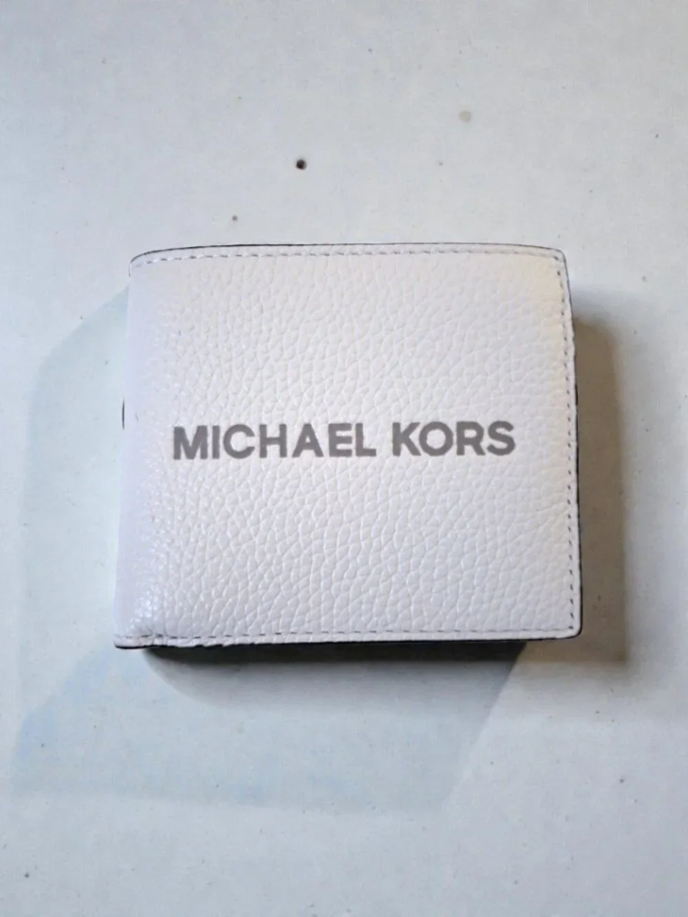 Michael Kors Black/White Cooper & Bright White Wallets w/Coin Pouch Bundle Set